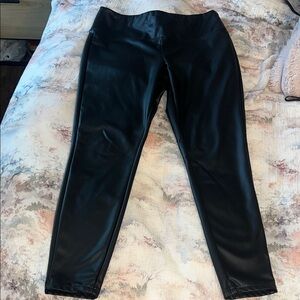 a new day Black  faux leather Leggings